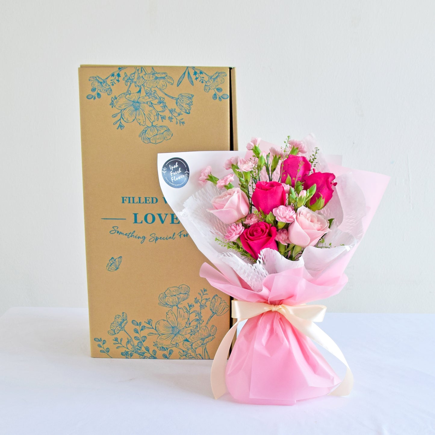 Ariana| Qixi Special Valentine's Bouquet| Fresh Flower Same Day Delivery