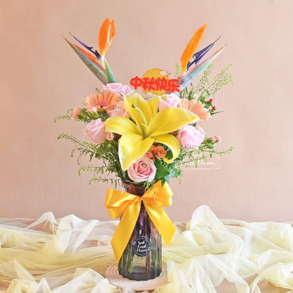 Autumn Delight| Fresh Flower Vase Arrangement| Same Day Delivery