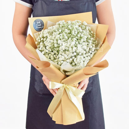 Bella Baby Breath Bouquet | Everlasting Flower Bouquet| Same Day Delivery