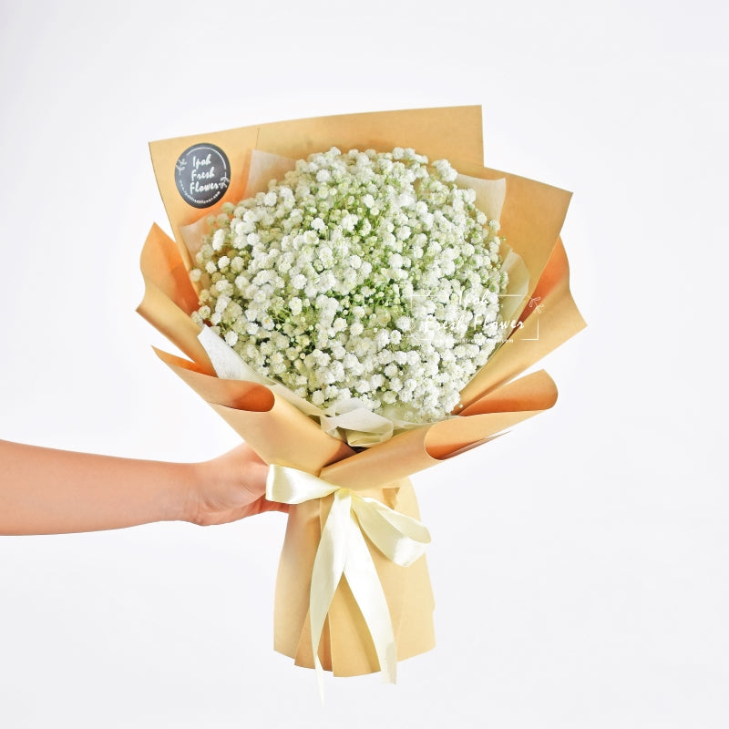 Bella Baby Breath Bouquet | Everlasting Flower Bouquet| Same Day Delivery