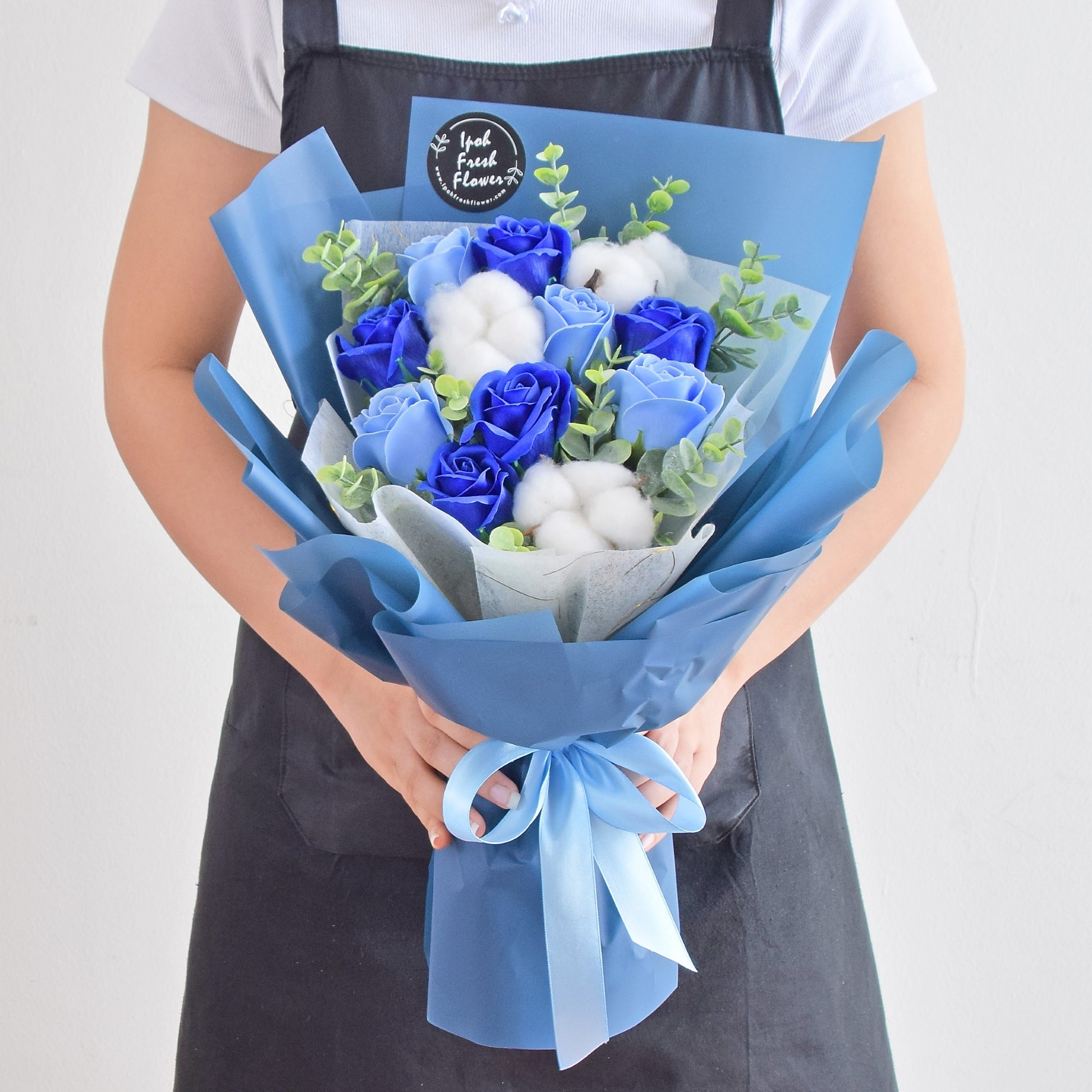 Blue Love| Soap Flower Bouquet| Same Day Free Delivery