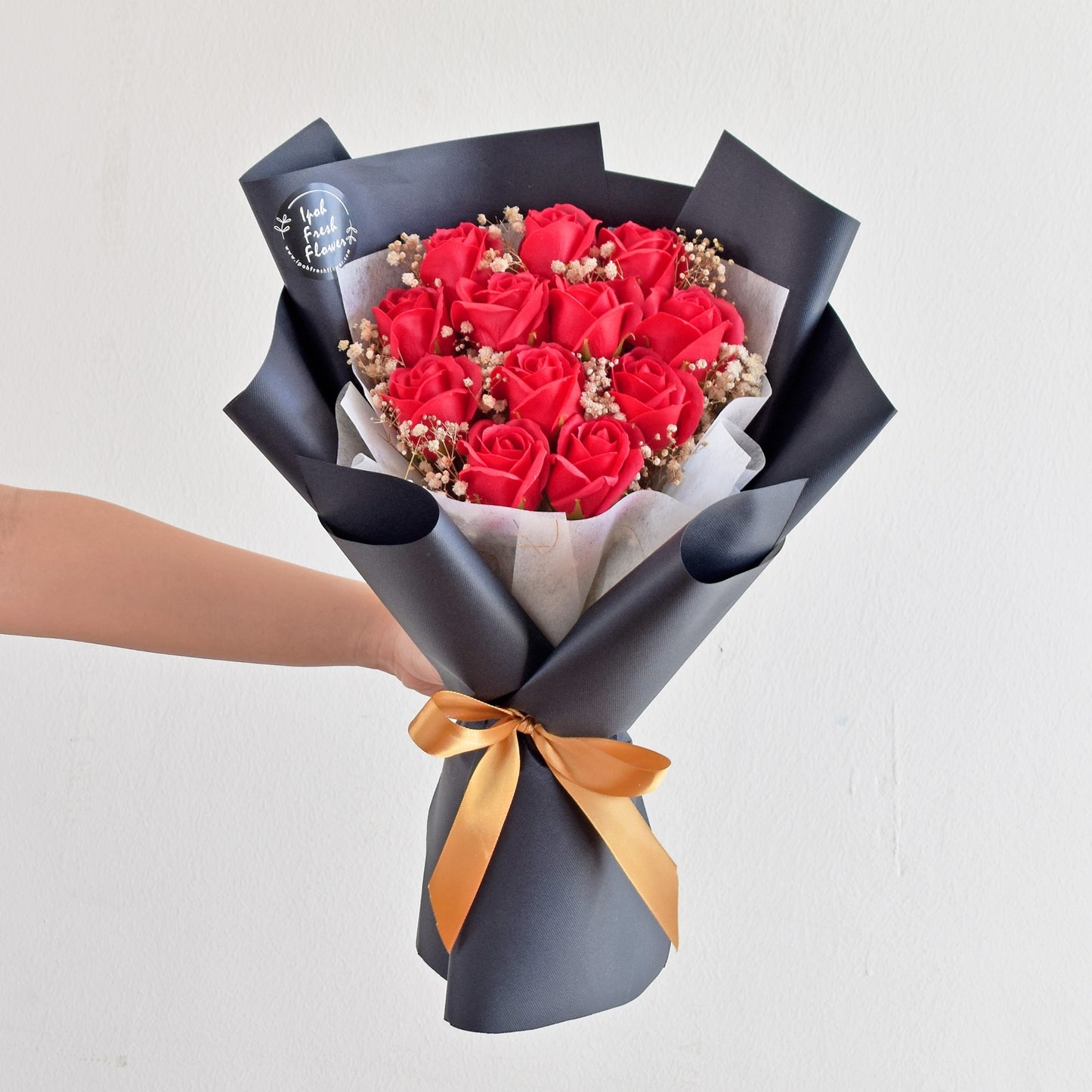 Classical Red Soap Flower Bouquet| Same Day Delivery