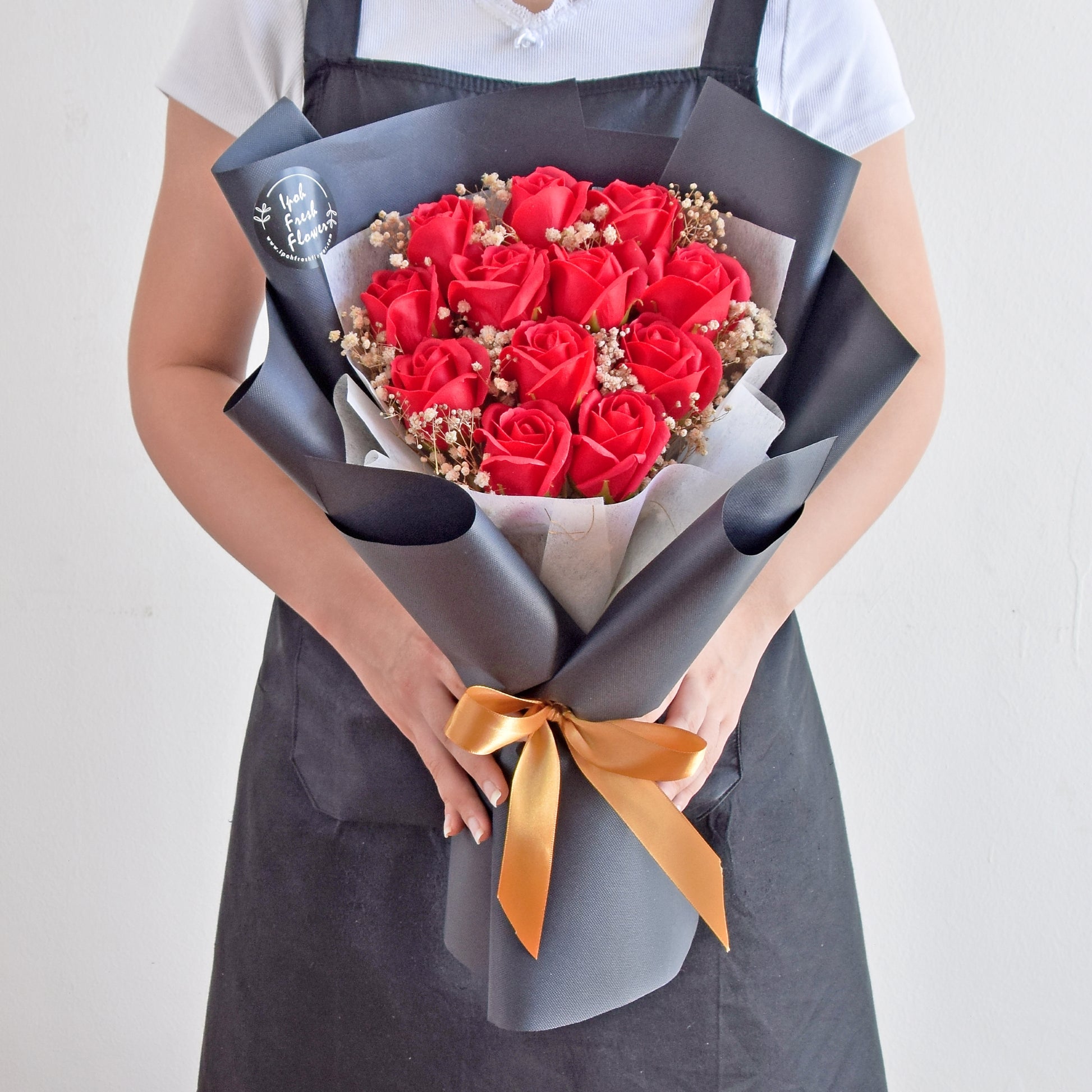 Classical Red Soap Flower Bouquet| Same Day Delivery