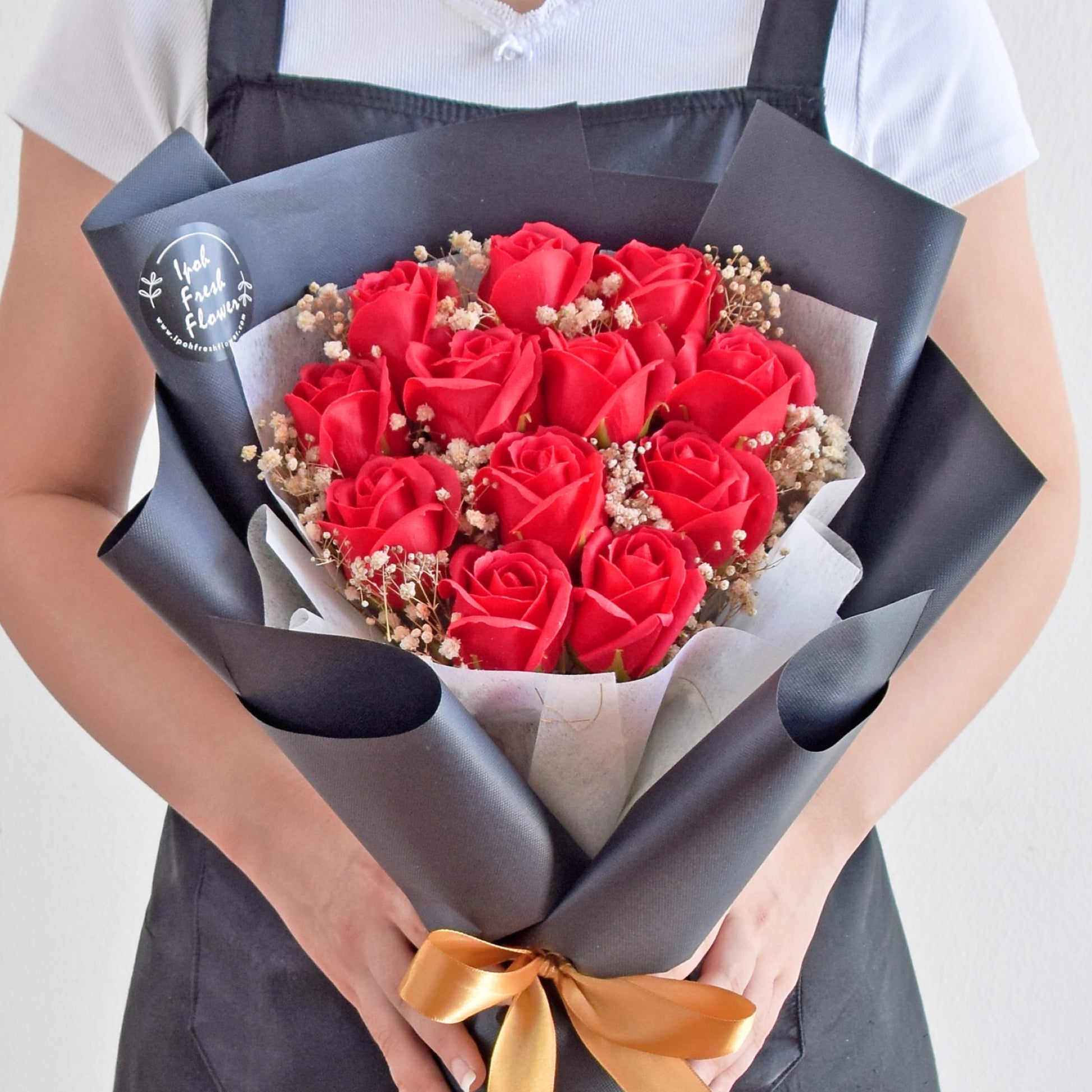 Classical Red Soap Flower Bouquet| Same Day Delivery