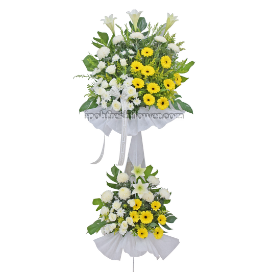 Condolence Wreaths & Funeral Flower Stand D2| Free Delivery