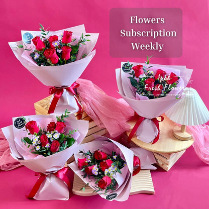 Weekly Flowers Subscription| Ipoh Fresh Flower Delivery