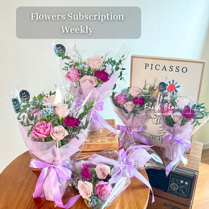 Weekly Flowers Subscription| Ipoh Fresh Flower Delivery