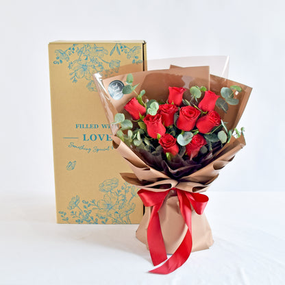 Forever Yours| Red Roses Bouquet| Fresh Flower Same Day Delivery