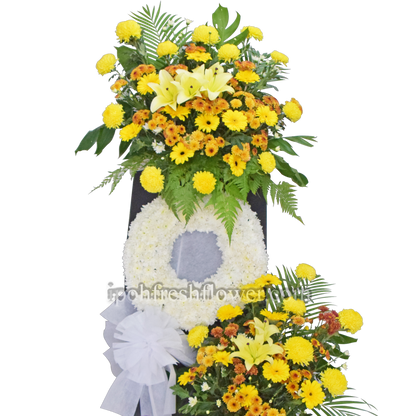 Honor and Harmony| Premium Condolence Flower Stand| Same Day Free Delivery