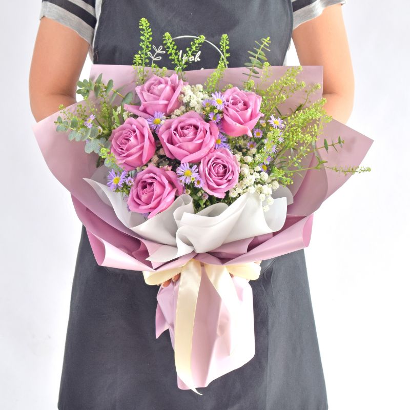 Lavendar Roses| Fresh Flower Bouquet| Same Day Delivery