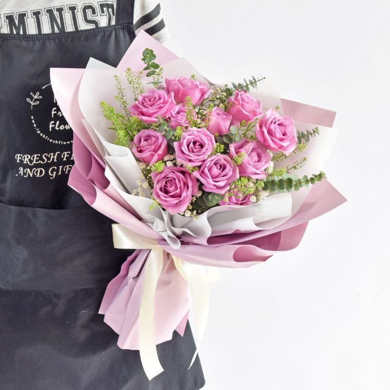 Lavendar Roses| Fresh Flower Bouquet| Same Day Delivery