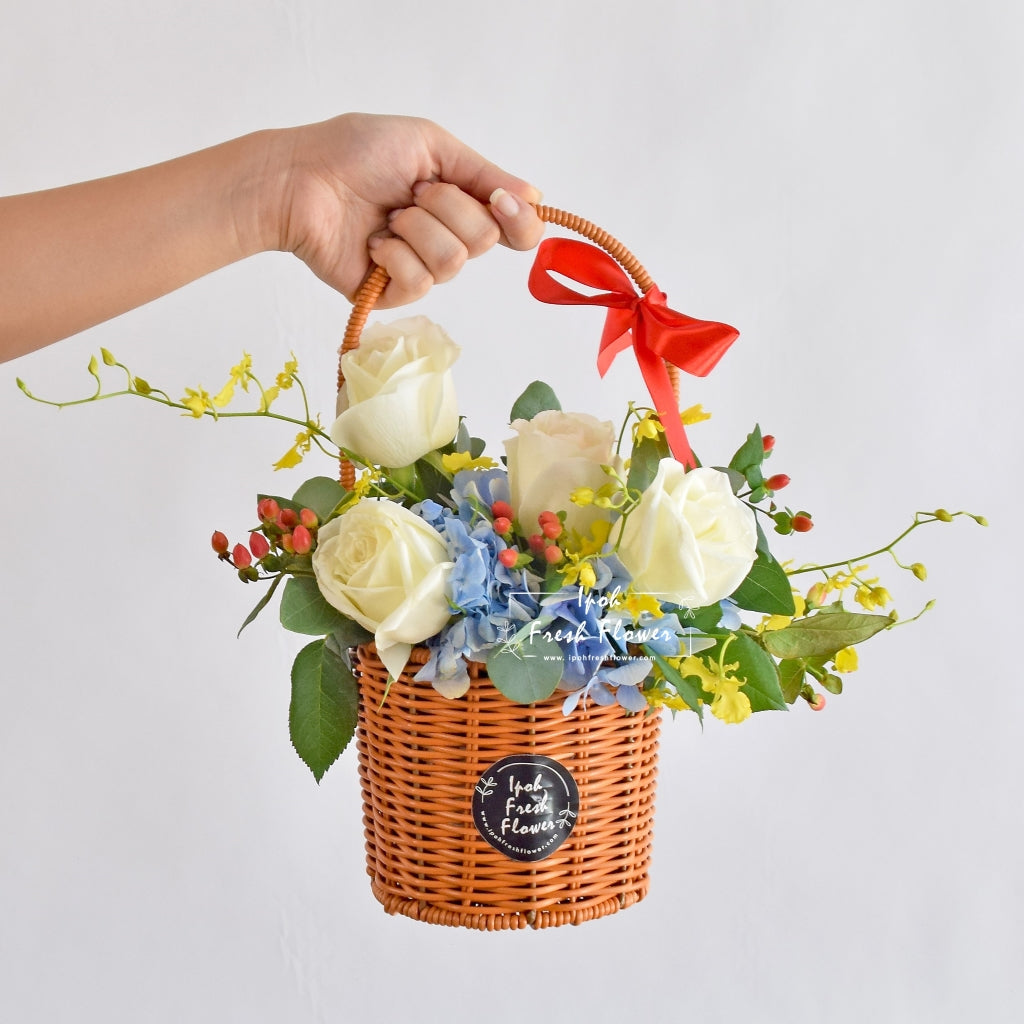 Merrick| Fresh Flower Basket| Same Day Delivery