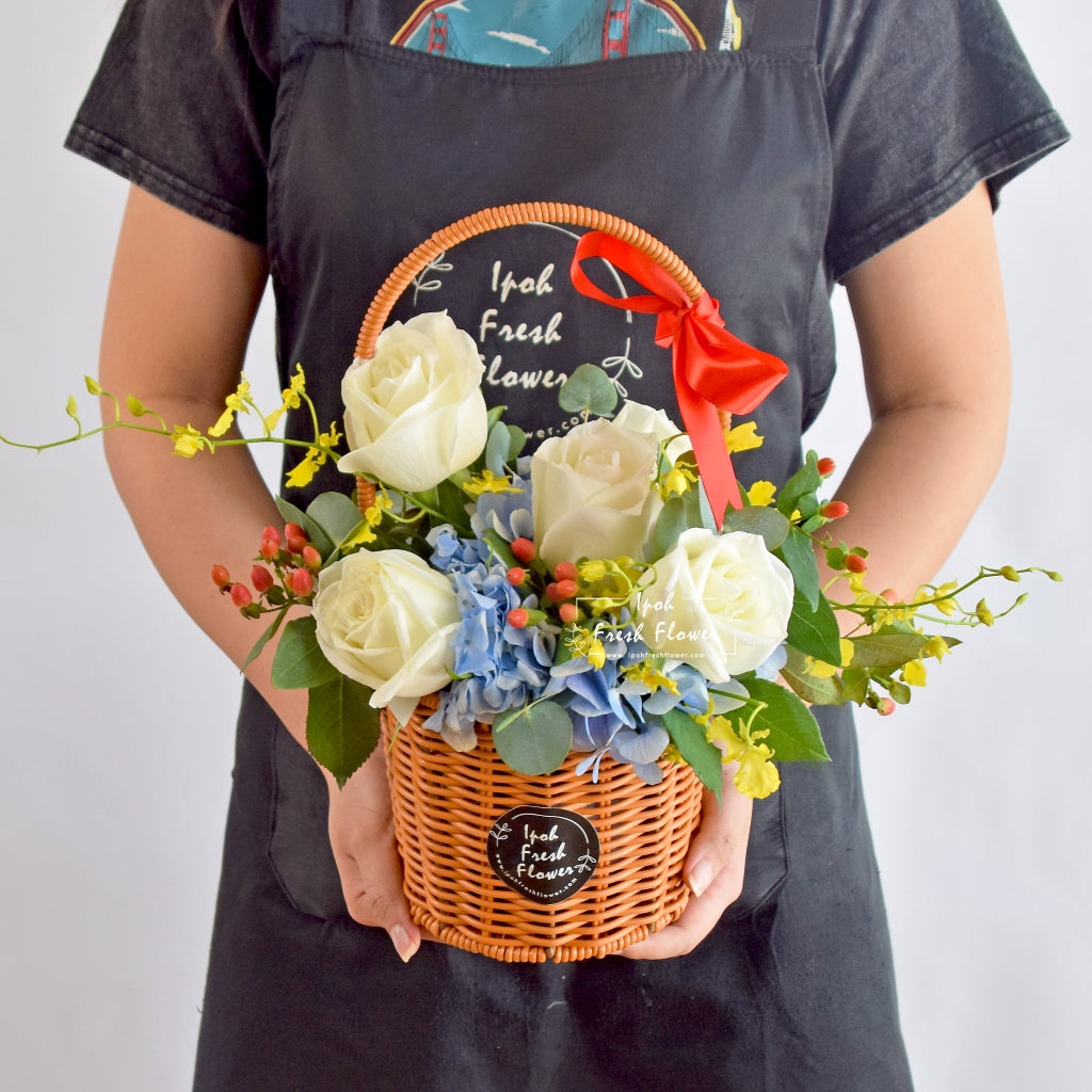 Merrick| Fresh Flower Basket| Same Day Delivery