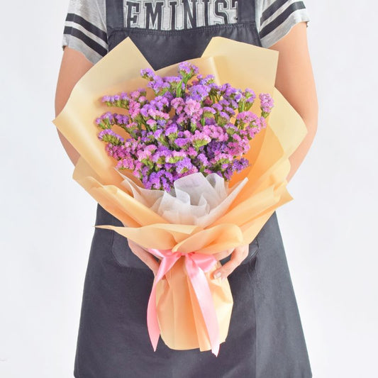 Pink Statice Bouquet| Dried Flower Bouquet Delivery