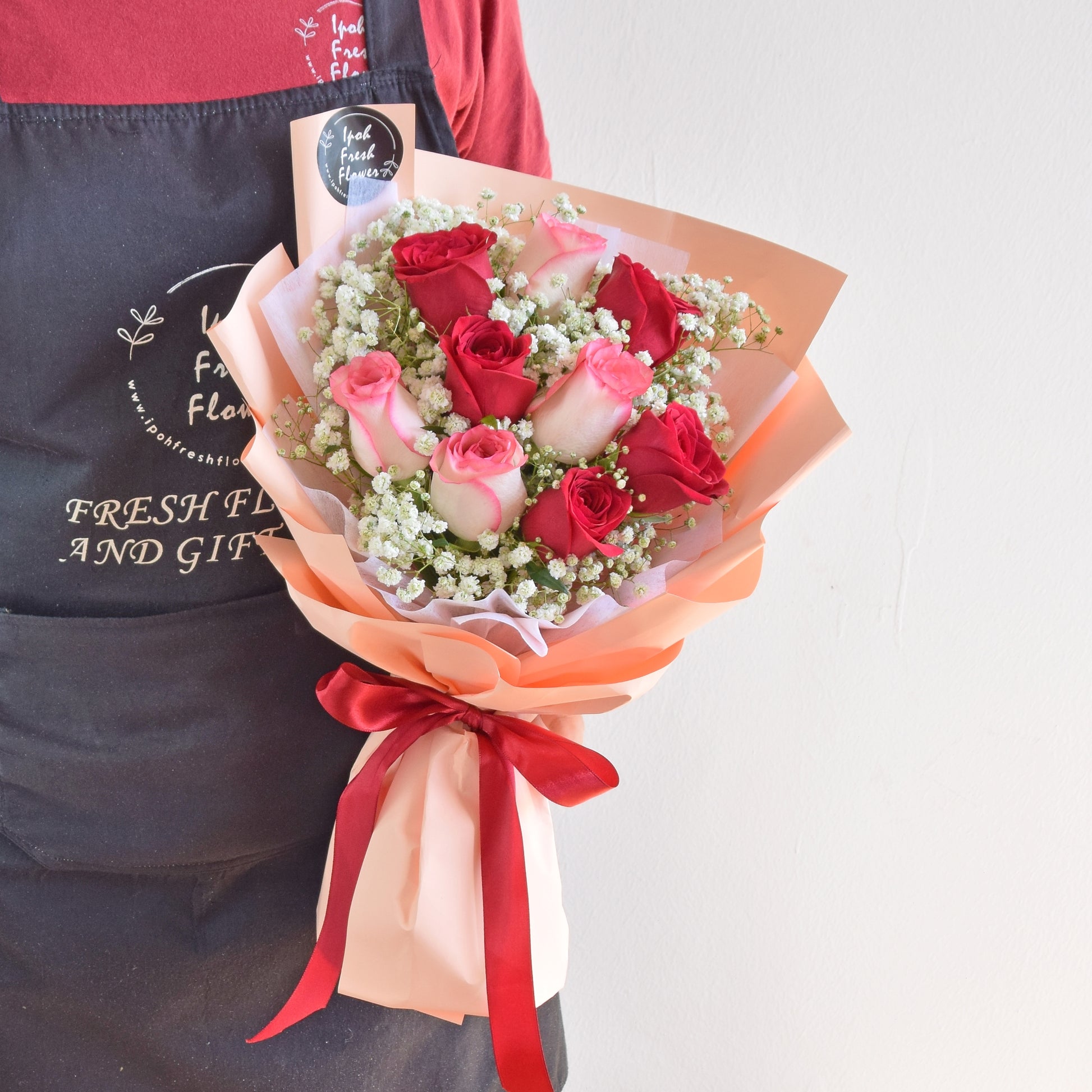 Valerie| Valentine Roses Bouquet| Fresh Flower Delivery