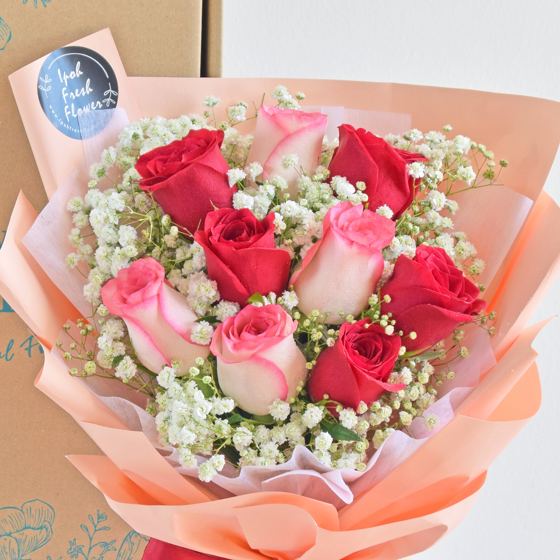 Valerie| Valentine Roses Bouquet| Fresh Flower Delivery