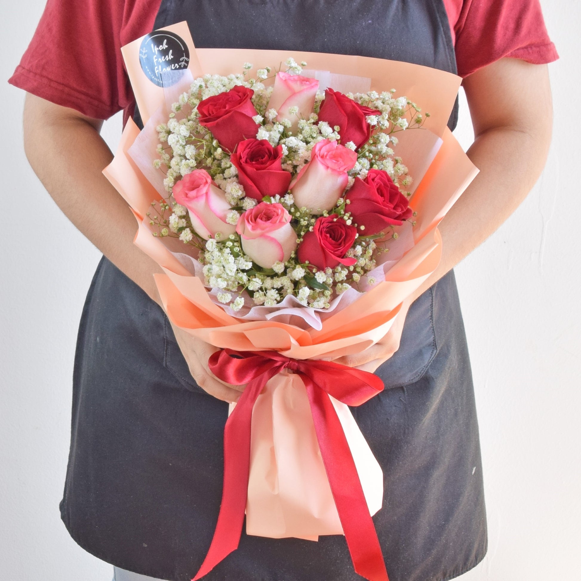 Valerie| Valentine Roses Bouquet| Fresh Flower Delivery