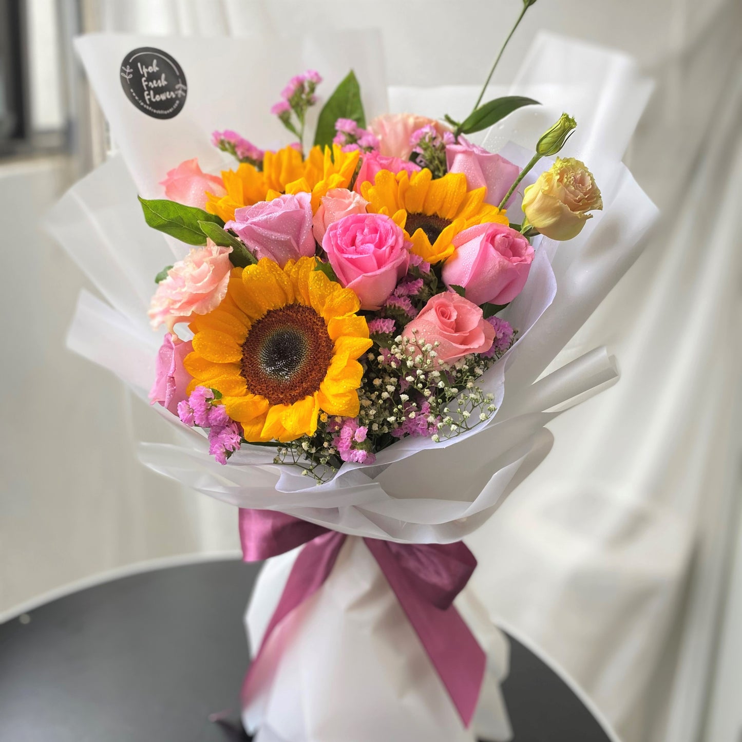 Summer Joy| sunflower & rose bouquet